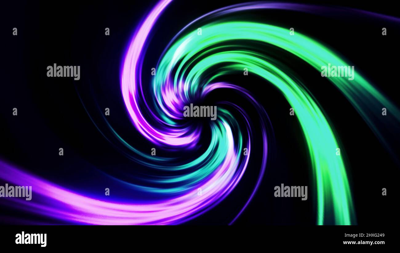 Spiral moving background with purple and green color combination