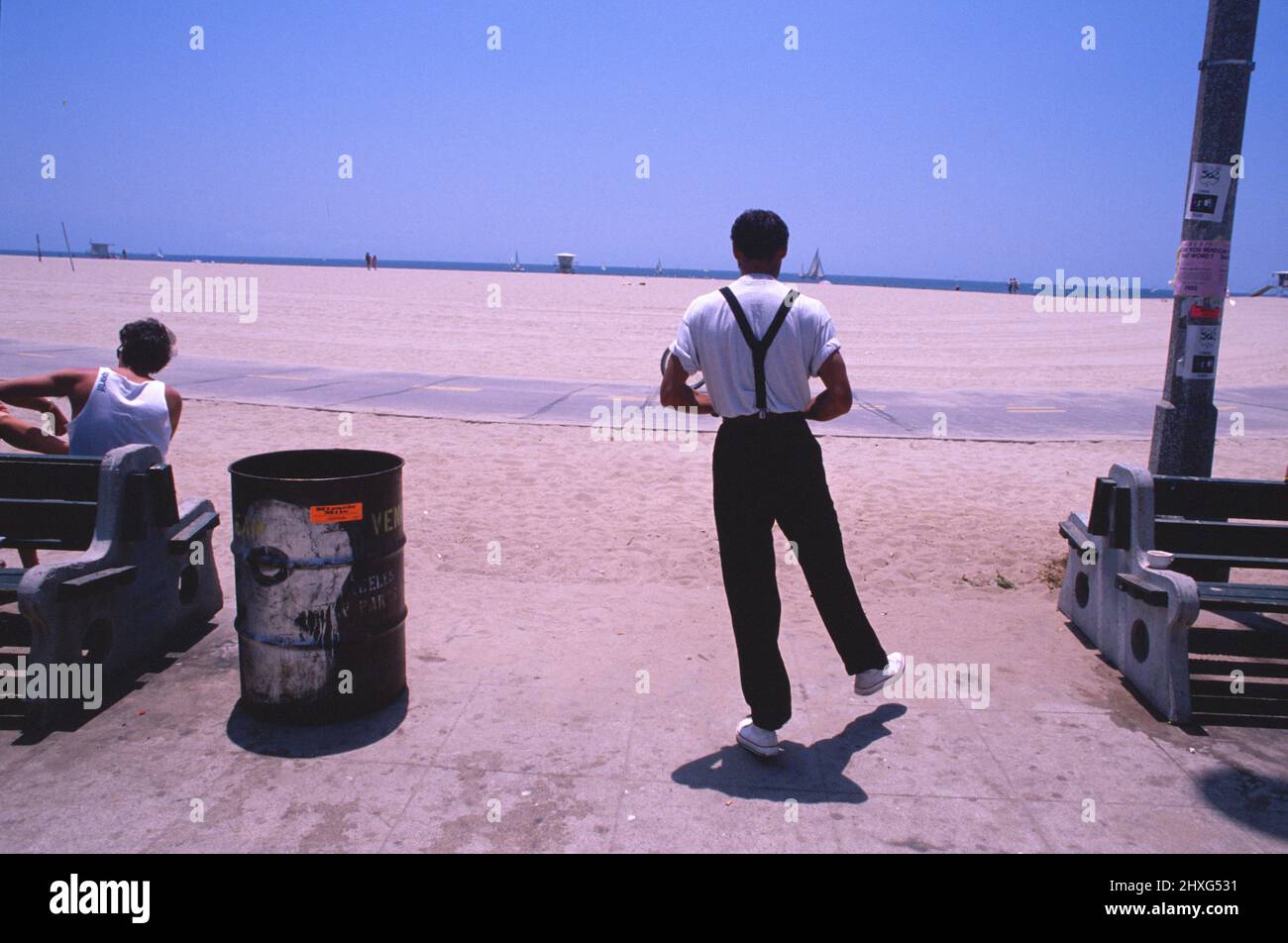 The 80's in Los Angeles, California on the boardwalk in Venice Beach ...
