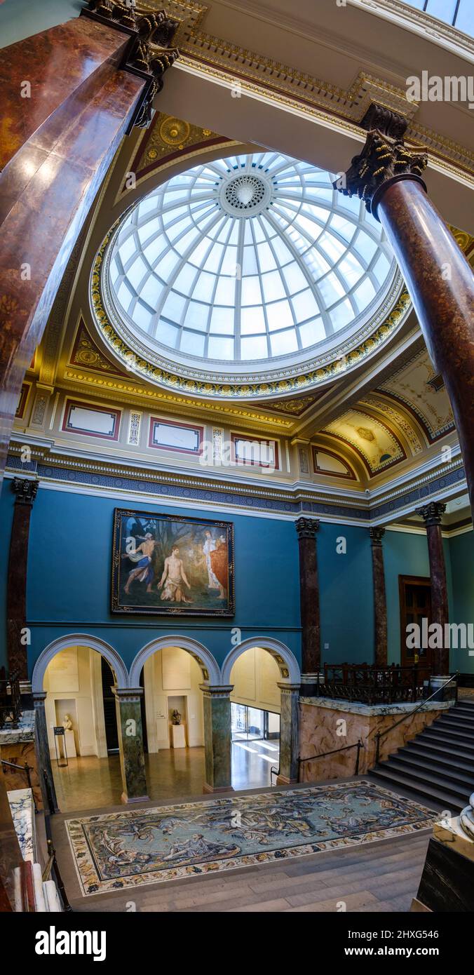 National Gallery, glass dome, London, England, Great Britain Stock