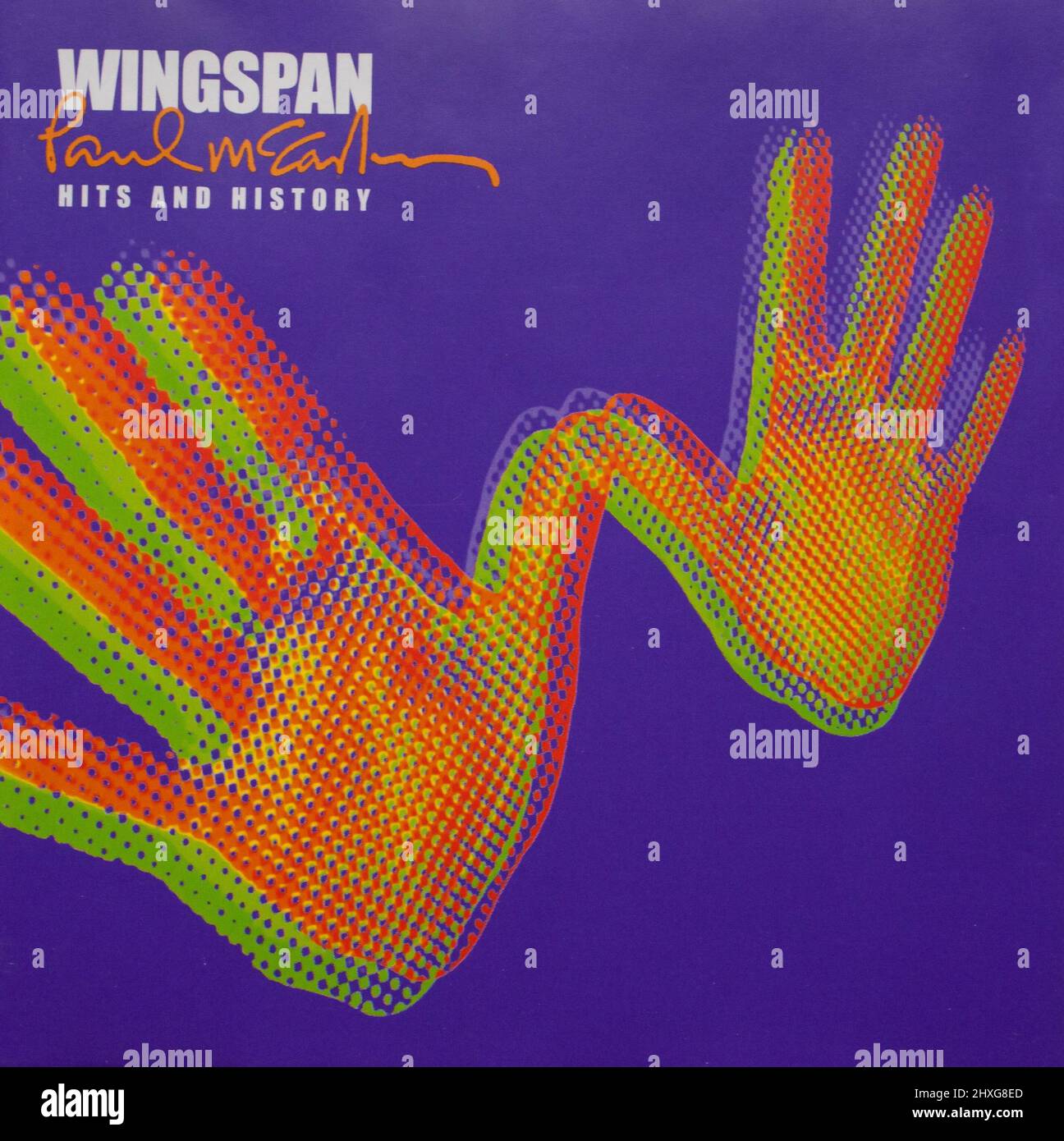 The cd album cover to The Paul McCartney, Wingspan Stock Photo