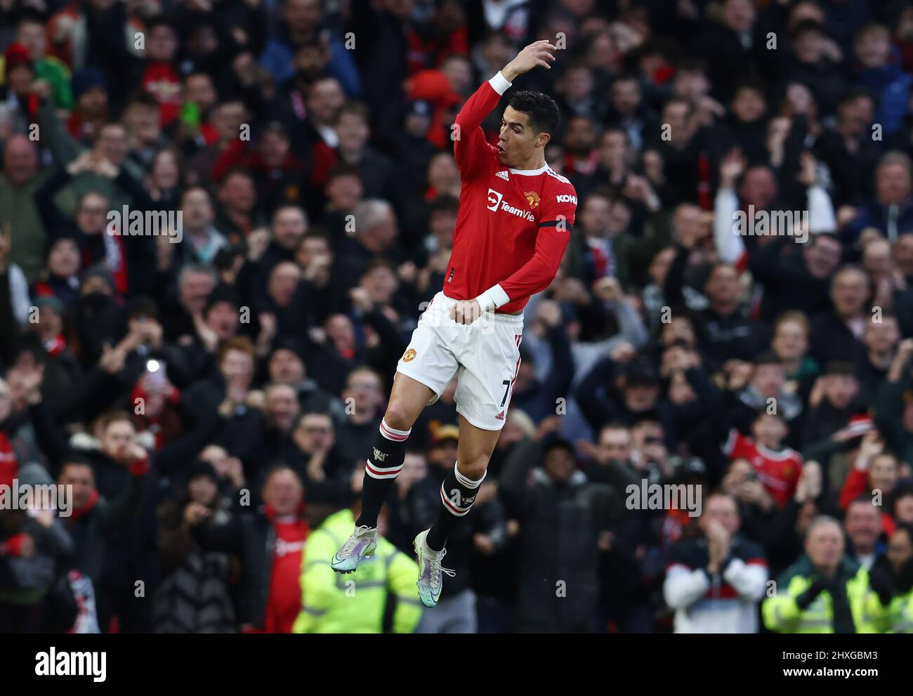 Manchester, England, 12th March 2022. Cristiano Ronaldo of Manchester