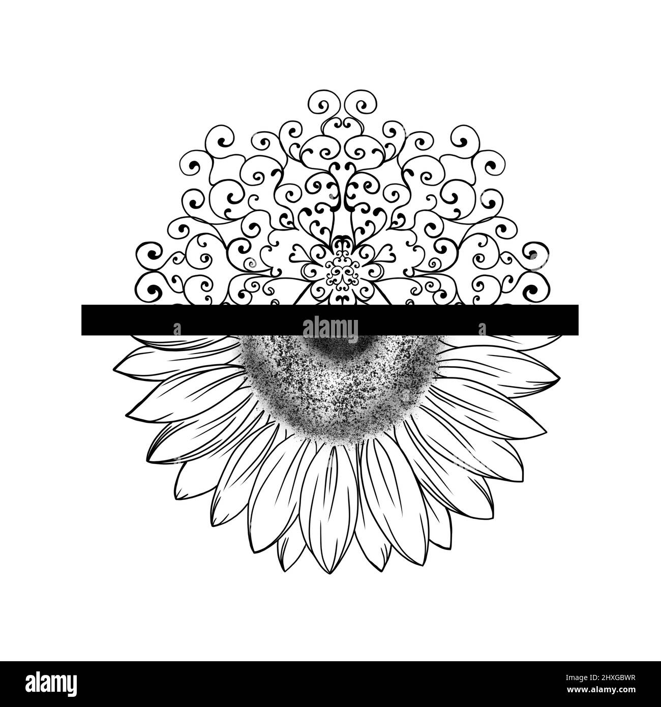 Tattoo Sketch Flower Drawing Sunflower Png Free Photo  Black And White  Flower Tattoo Designs Transparent Png  Transparent Png Image  PNGitem