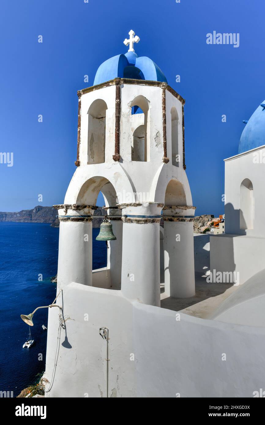 Charming View Oia Village On Santorini Island Greece Traditional