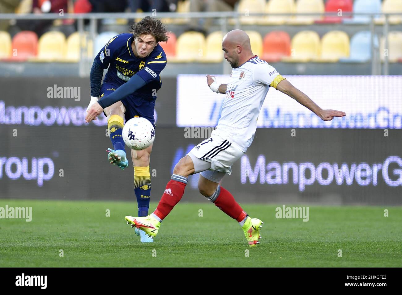 Gianluca Manganiello referee, during the first match of the Italian Serie B  football championship between Frosinone - Empoli final result 0-2, match p  Stock Photo - Alamy