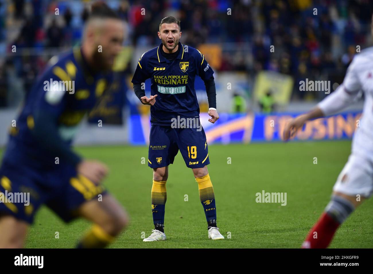 Gianluca Manganiello referee, during the first match of the Italian Serie B  football championship between Frosinone - Empoli final result 0-2, match p  Stock Photo - Alamy