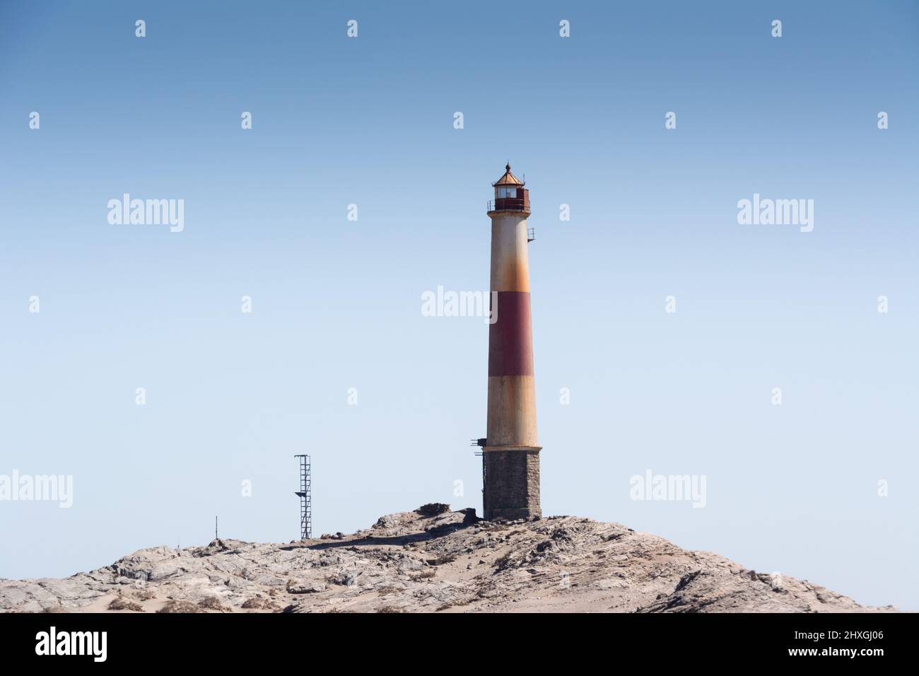 Diaz Point Lighthouse. Luderitz Namibia. Stock Photo