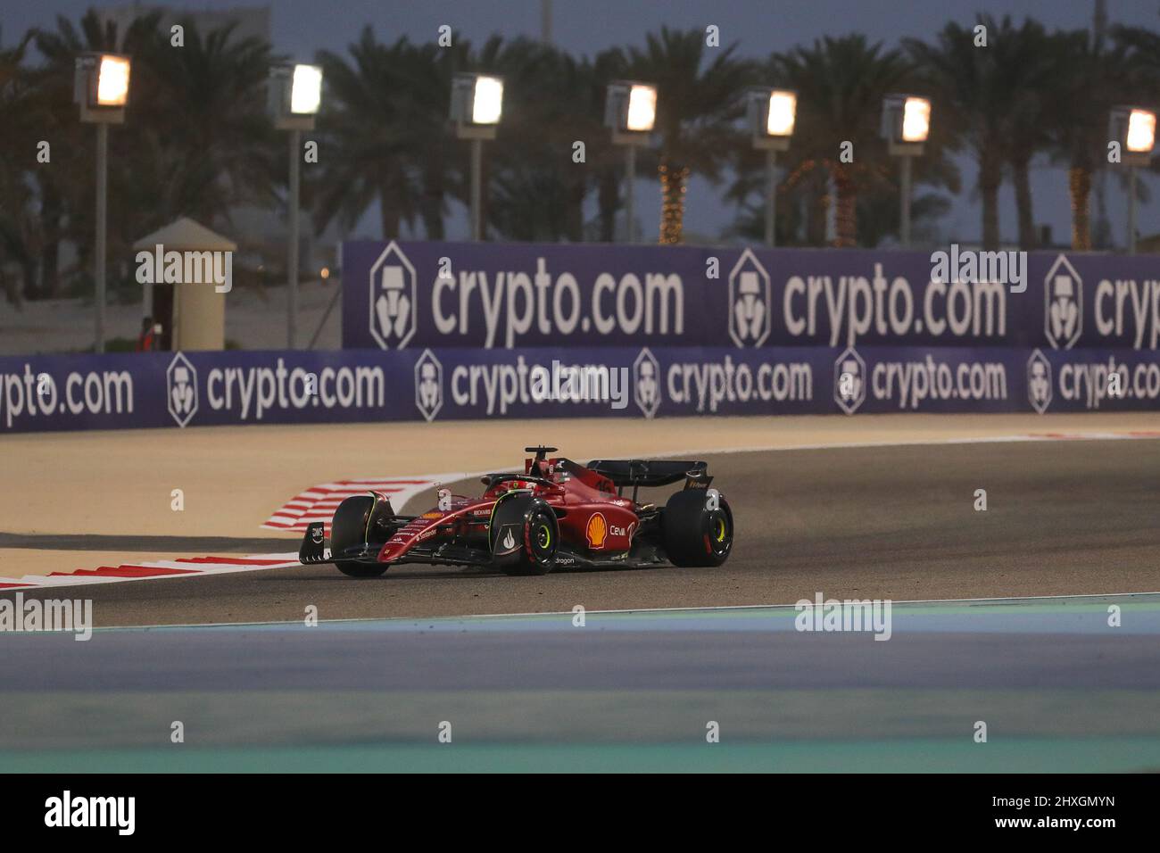 Bahrain International Circuit, Sakhir, Bahrain on 12 March 2022 Charles Leclerc 16 (MON), Scuderia Ferrari F1-75 during Day 3 FORMULA 1 ARAMCO PRE-SEASON TESTING 2022 Phil Duncan Stock Photo