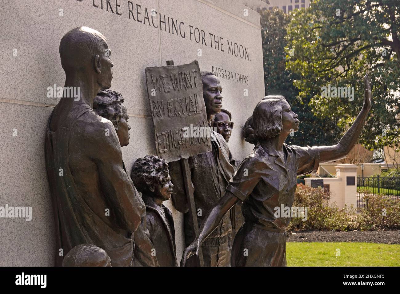 Virginia Civil Rights Memorial on the grounds of the state capitol in ...