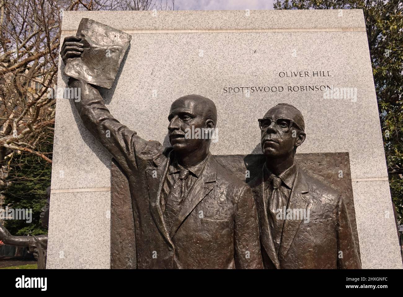 Virginia Civil Rights Memorial on the grounds of the state capitol in ...