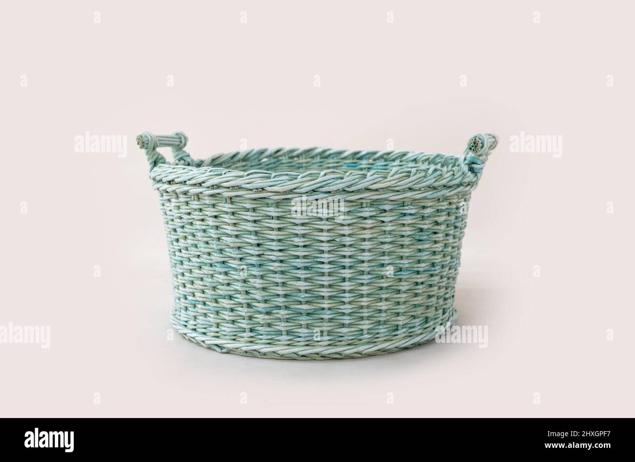 Craft wicker basket Stock Photo Alamy