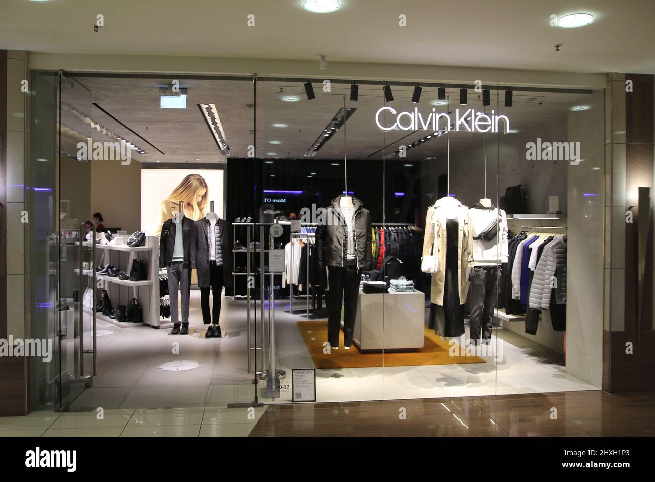 Calvin Klein store editorial stock photo. Image of mall - 174414313