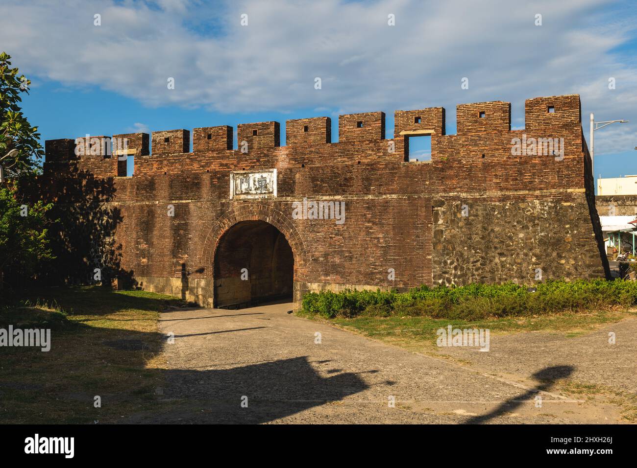 East gate of Hengchun old city at Pingtung city in Taiwan. Translation: east gate Stock Photo