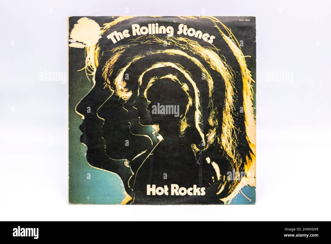 Rolling Stones Hot Rocks vinyl LP record cover Stock Photo