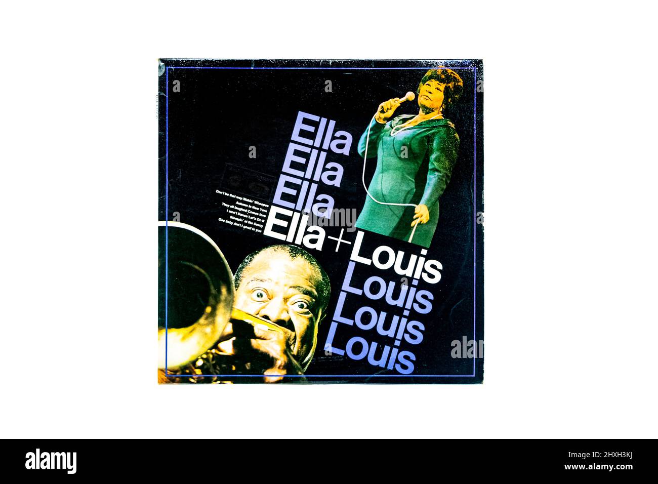 Ella + Louis vinyl LP record cover Stock Photo Alamy