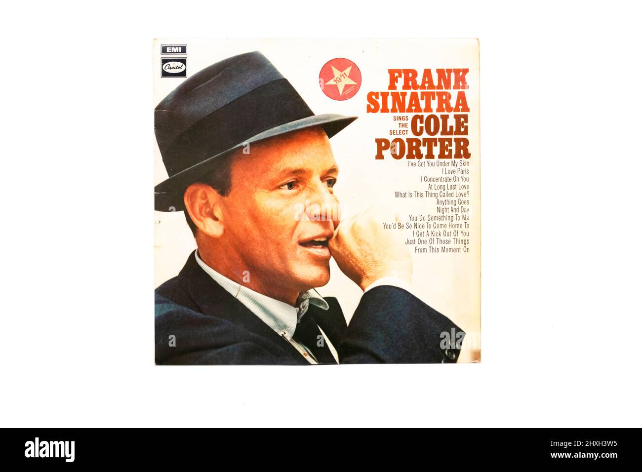 Frank Sinatra sings Cole Porter vinyl LP record cover Stock Photo