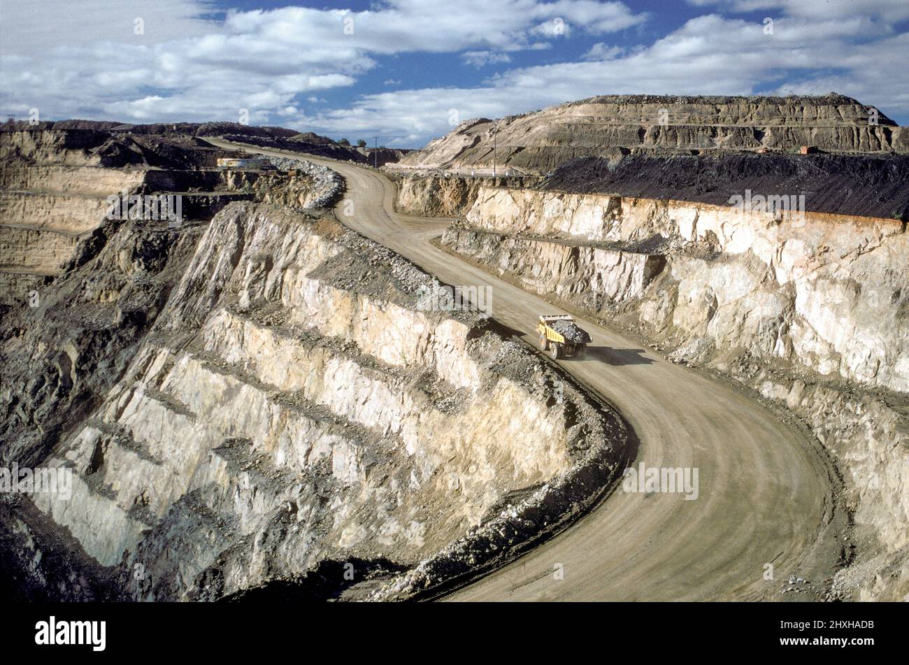 An open cut mine at Broken Hill New South Wales, Australia Stock Photo