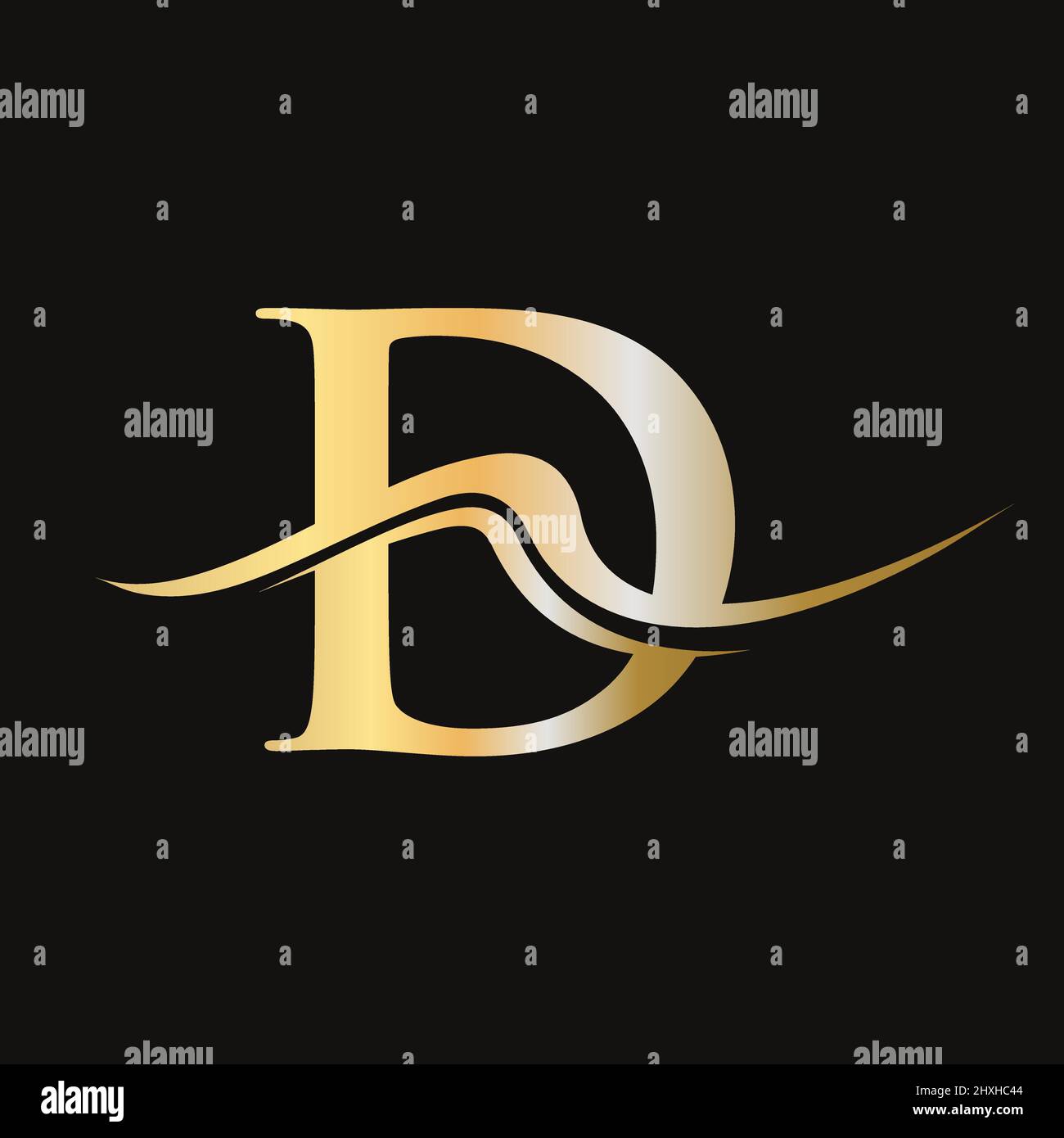 Letter D Logo Vector Template. D Logotype Icon. Luxury, Simple, Minimal ...