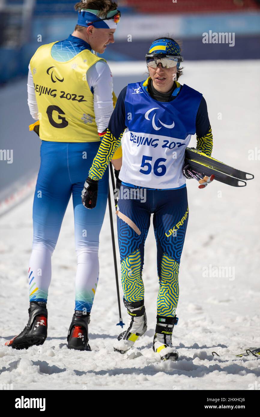 Beijing, Hebei, China. 12th Mar, 2022. Ukrainian Paralympian Para Cross ...
