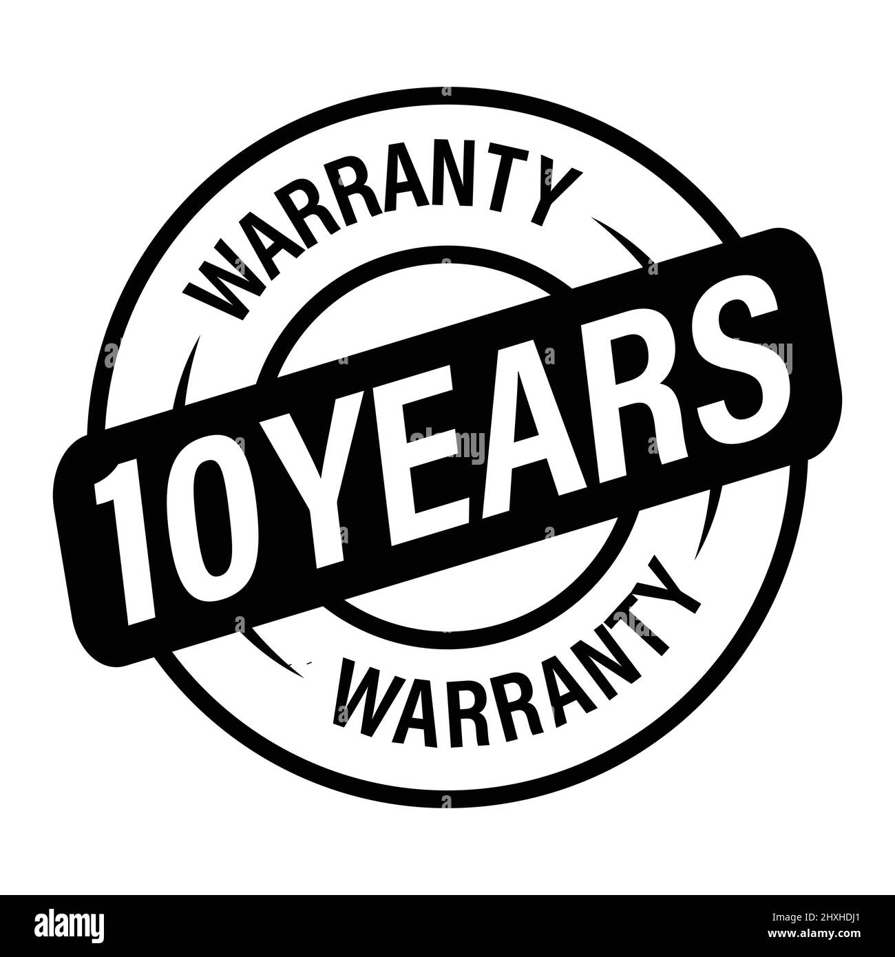 10 Years Warranty Icon Vector Vectors Black And White Stock Photos for 10 Savings Challenge Free Printable