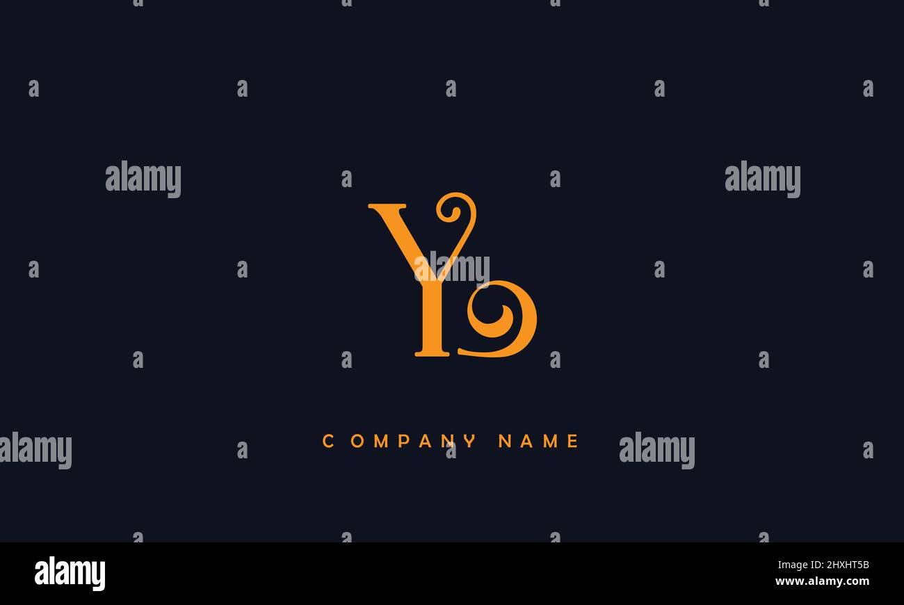YL or ly alphabets letters logo monogram Stock Vector