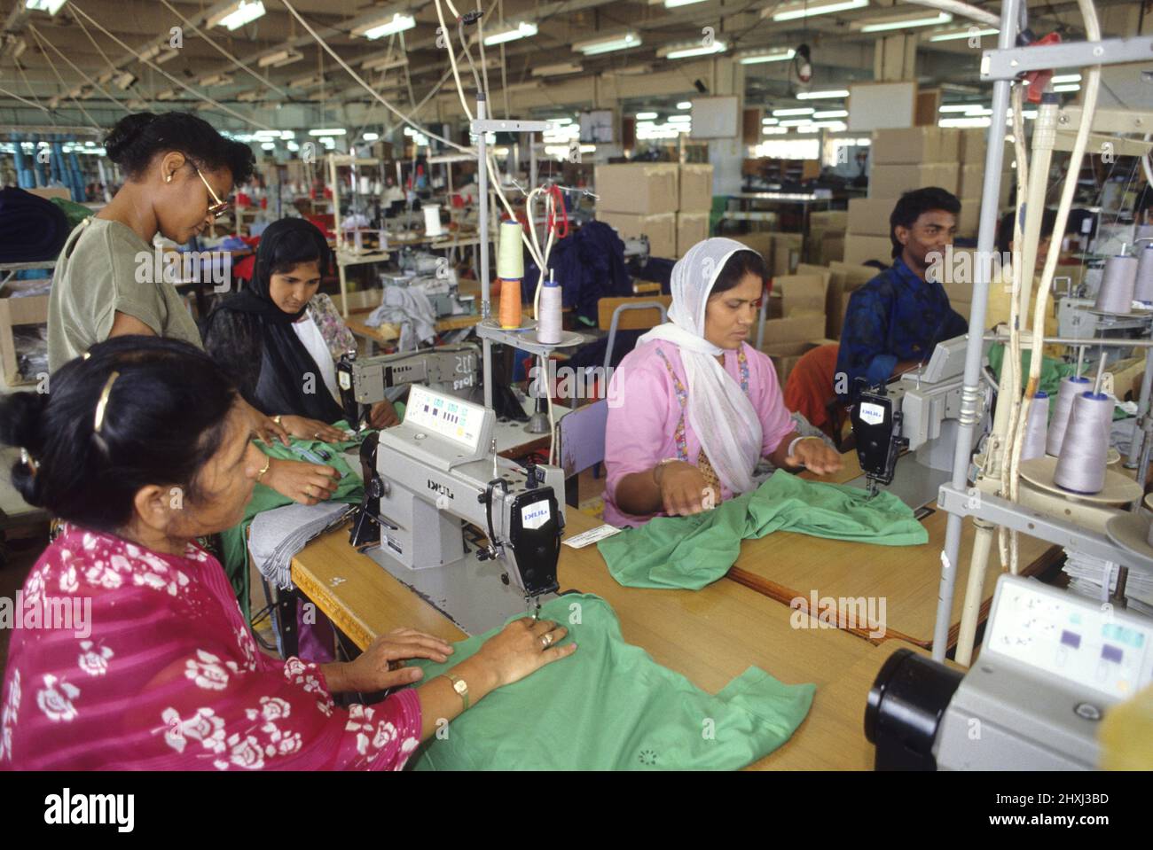 Mauritius island textil factory Stock Photo Alamy