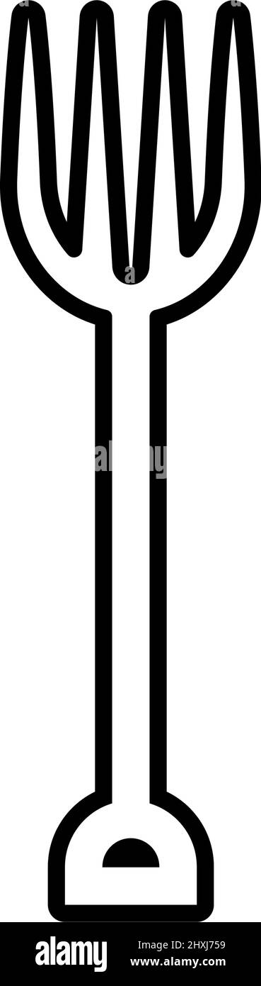 Rake outline icon design template vector isolated Stock Vector Image ...