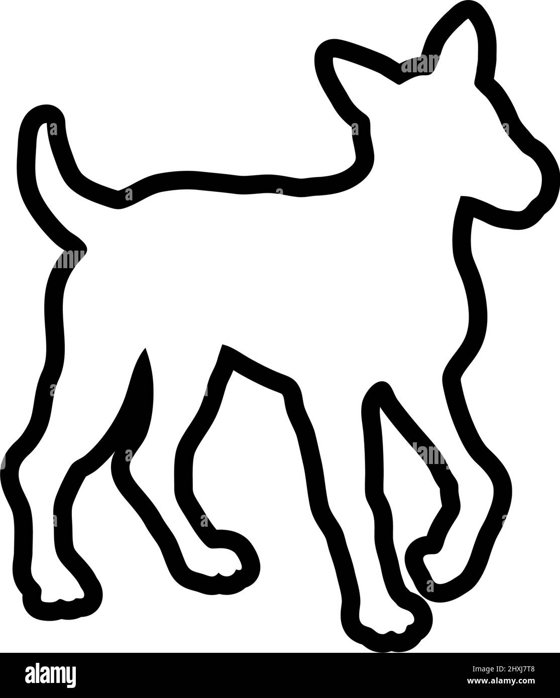Dog outline icon design template vector isolated Stock Vector Image Dog outline icon design template vector isolated Stock Vector Image