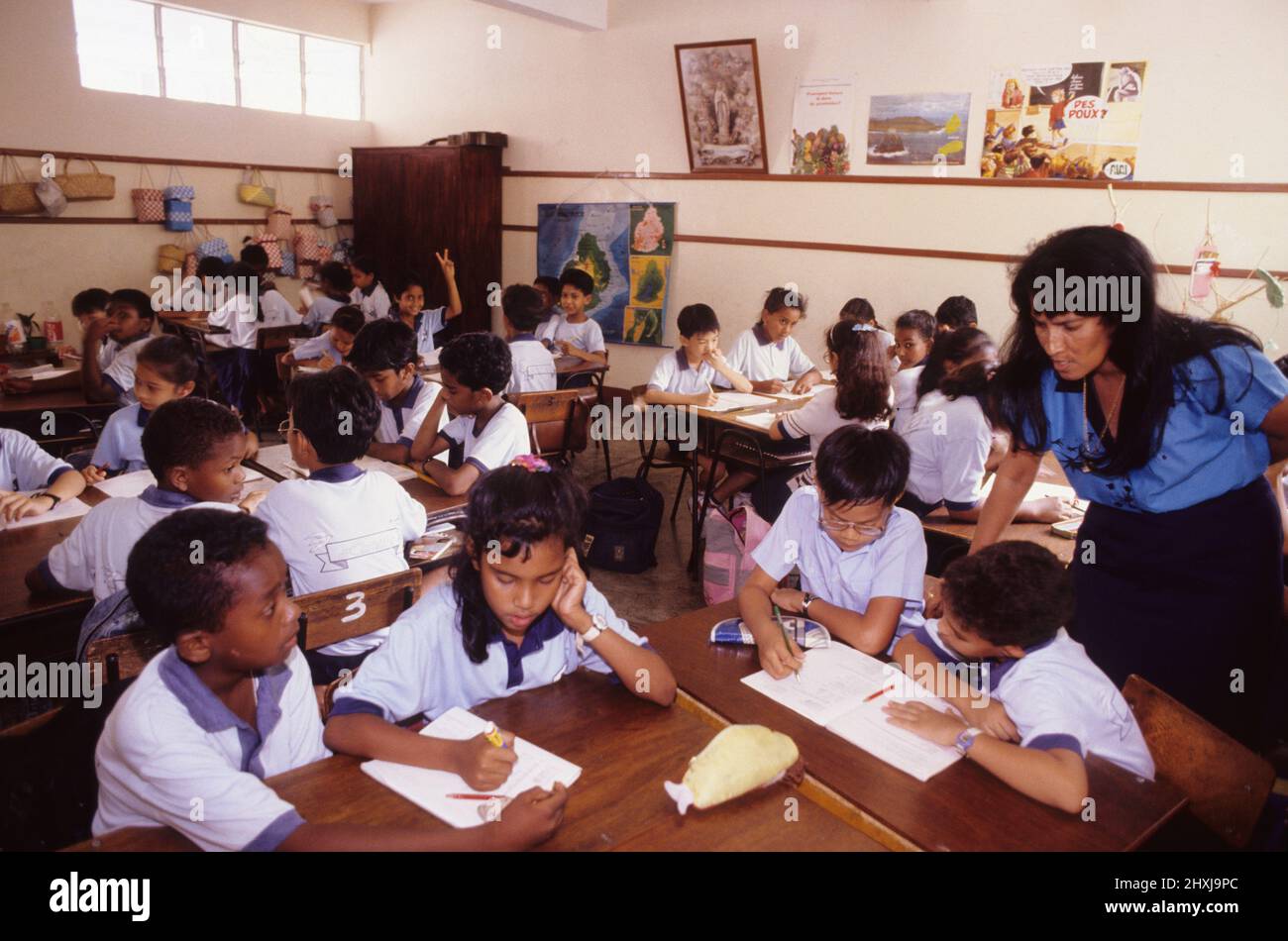 Private catholic SCHOOL port louis mauritius island Stock Photo