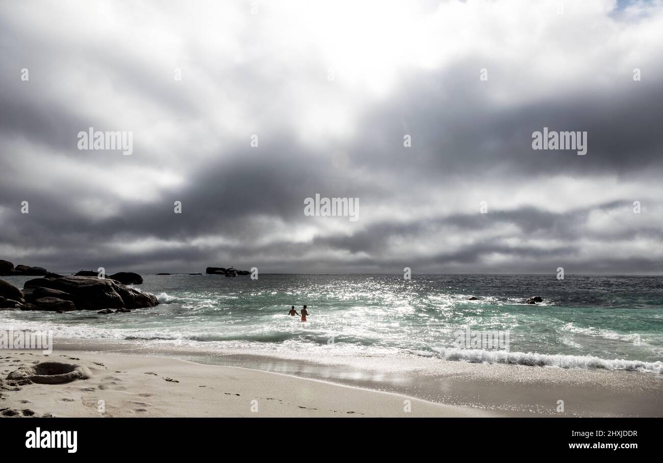 Stormy Weather at Clifton Beach Cape Town South Africa Stock Photo - Alamy