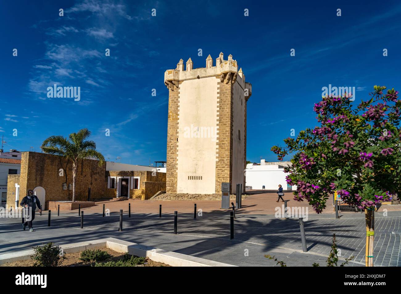 Premium Photo  Panoramic view of the town of conil de la frontera from the  torre de guzman cadiz andalusia