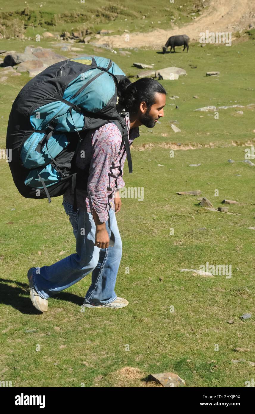 Indian man walking side view hi-res stock photography and images - Alamy