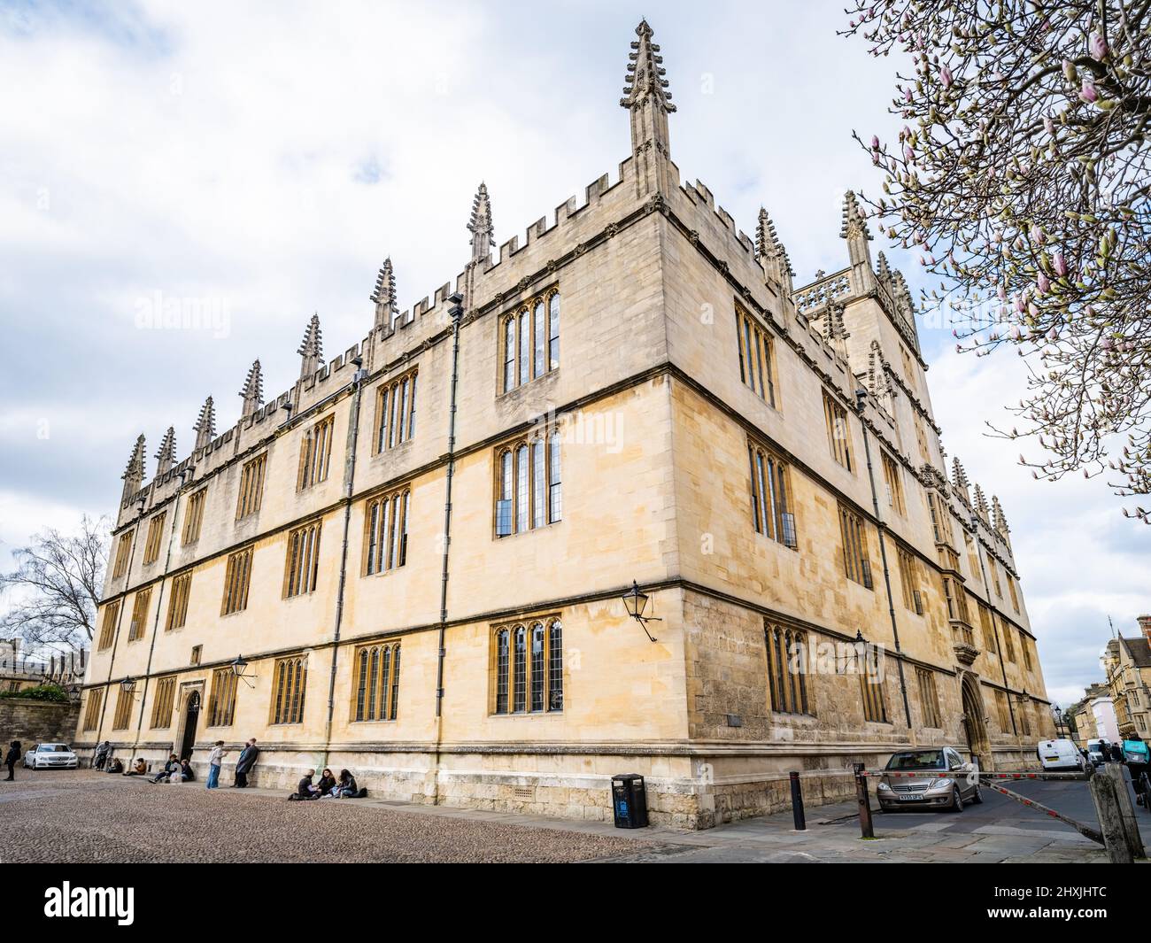 Old Bodleian Libraries, at Oxford University Stock Photo