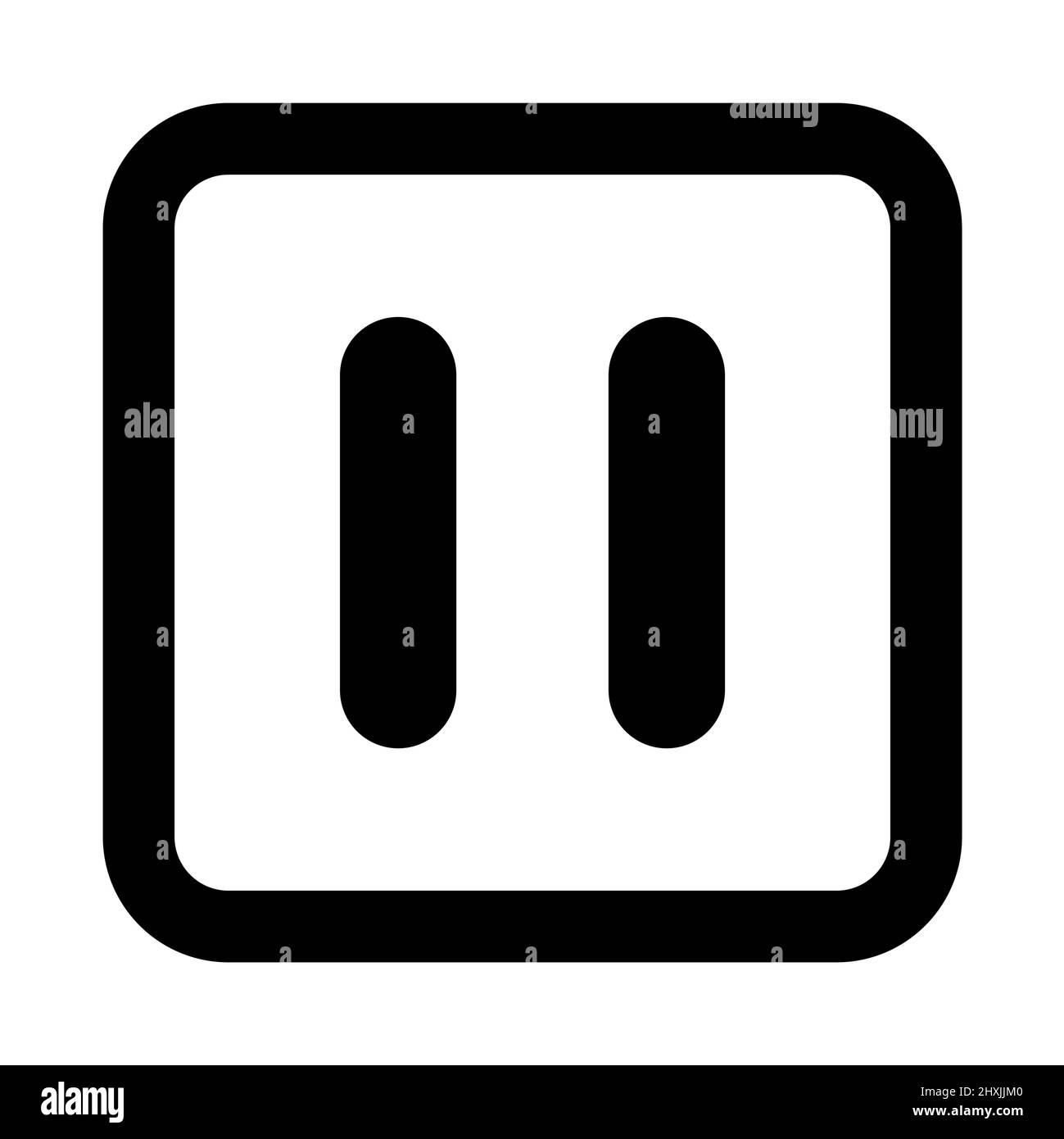 Stop and pause icon, interface media button, internet player video ...