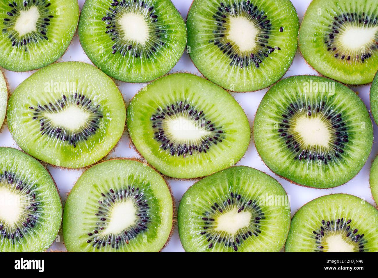 kiwi fruits isolated on white Stock Photo Alamy
