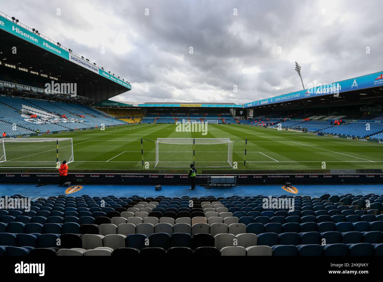 General view inside Elland Road Stadium ahead of today's game Stock