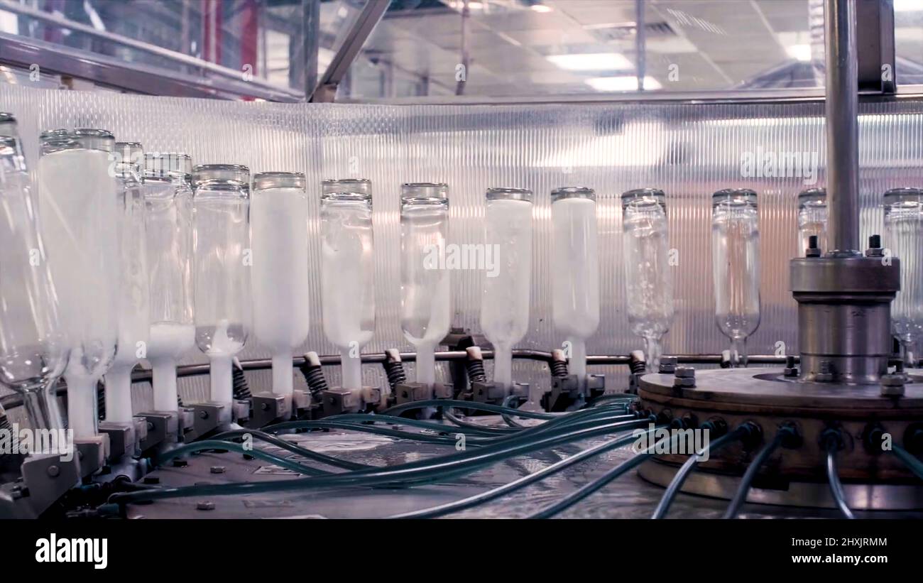 Complex for the production of glass bottles and drinks. Clip ...