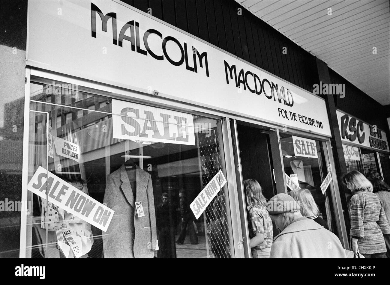 Clothes Shop owned by Malcolm MacDonald, Newcastle United Striker, located in Newgate Street