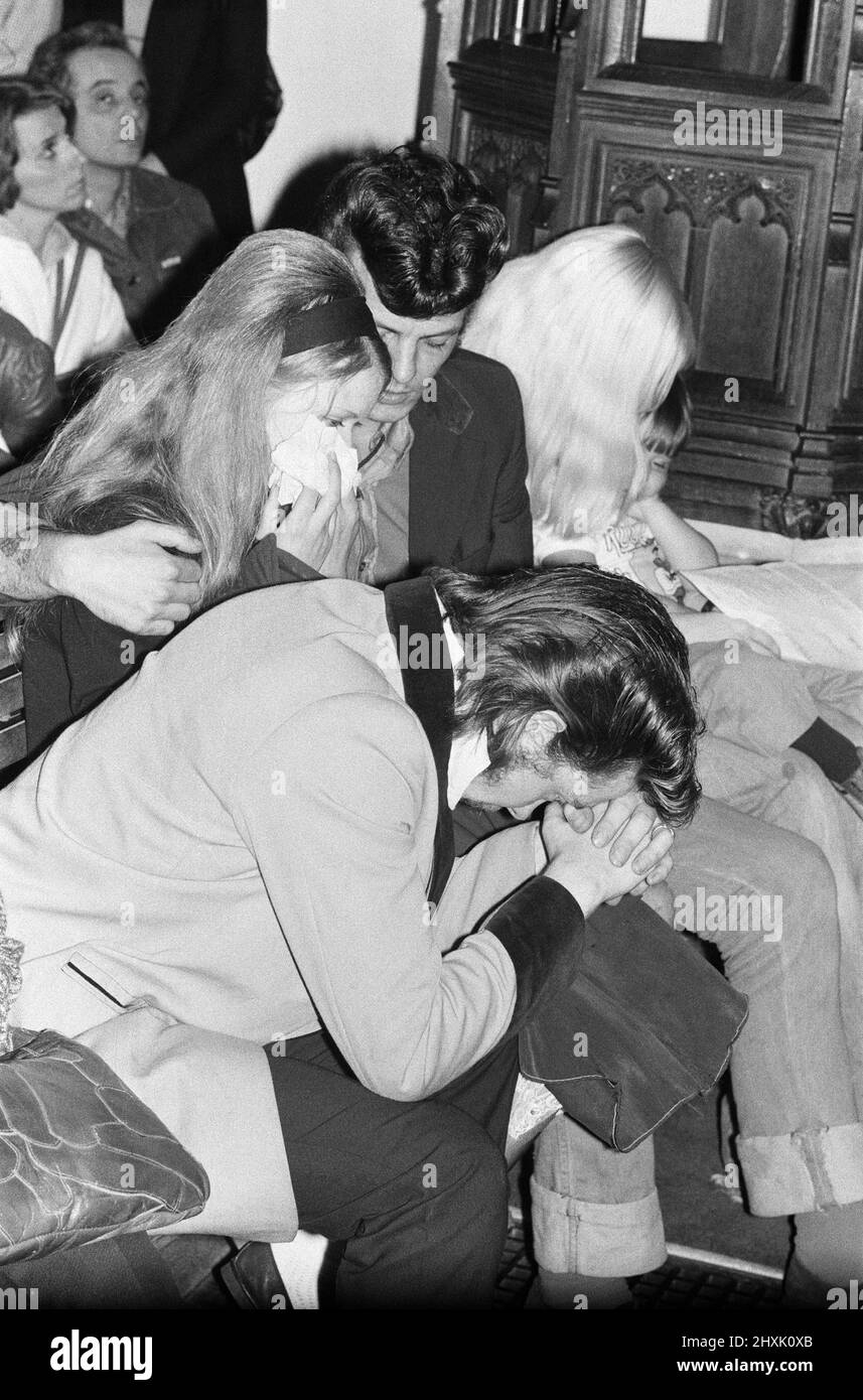 Elvis Presley Memorial Service, held at Christ Church in Cockfosters