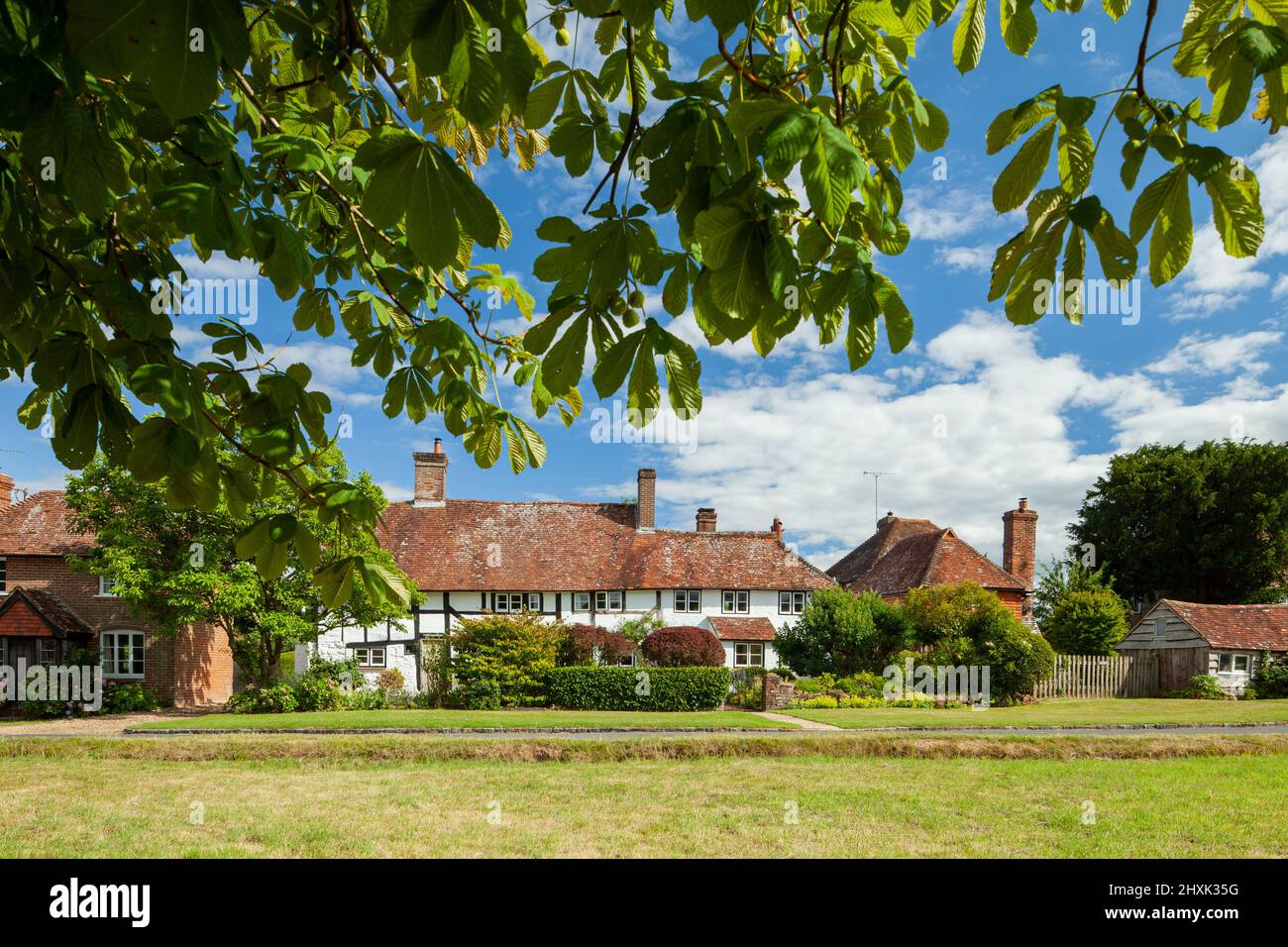 July afternoon at Lurgashall village in West Sussex, England. Stock Photo