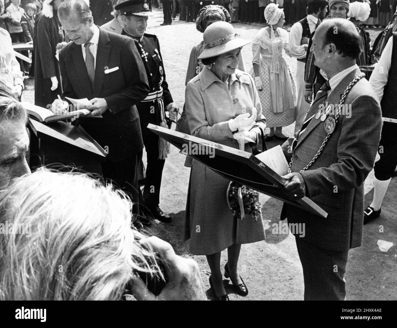 Queen Elizabeth II and Prince Philip on the North East Leg of The