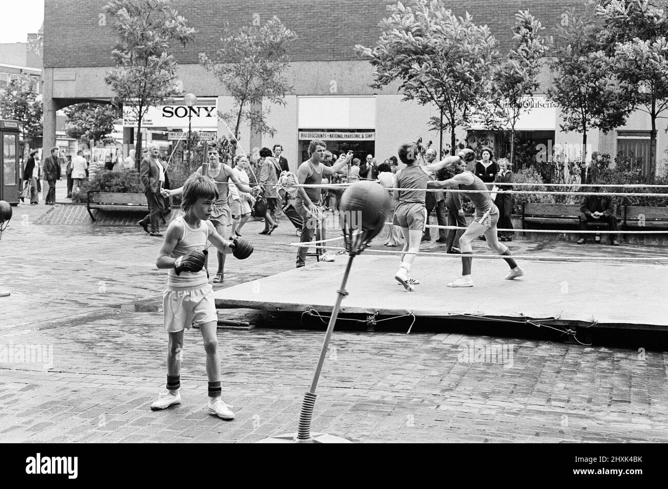 Boxing Club Display, Teesside, 1976 Stock Photo Alamy