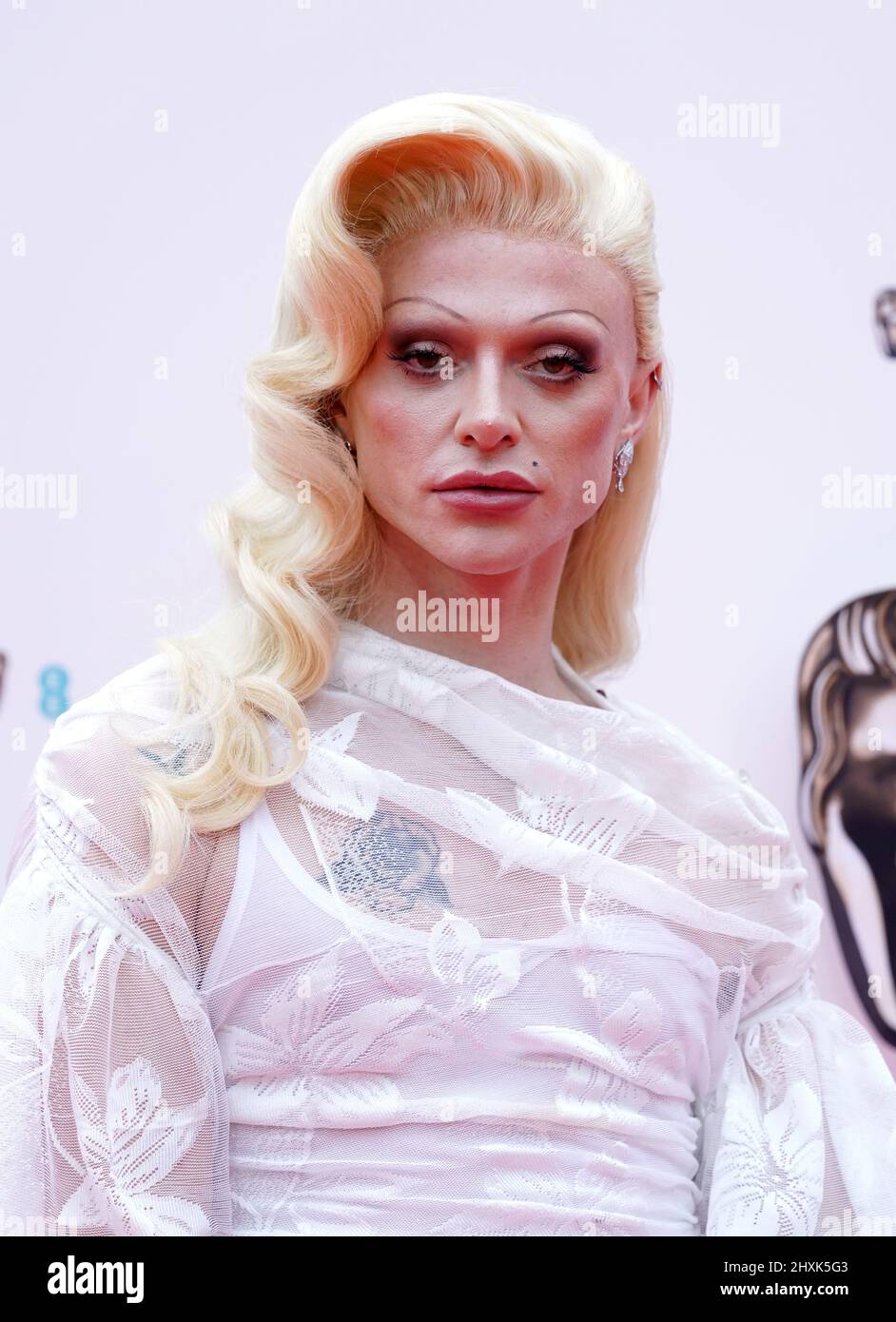 Bimini Bon Boulash attending the 75th British Academy Film Awards held