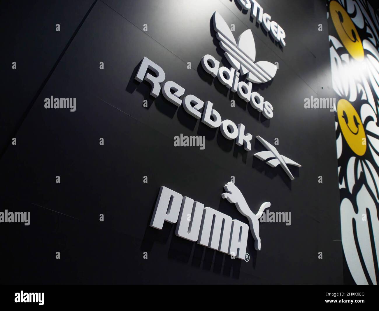 An adidas store logo seen in Moscow (Photo by Alexander Sayganov / SOPA  Images/Sipa USA Stock Photo - Alamy
