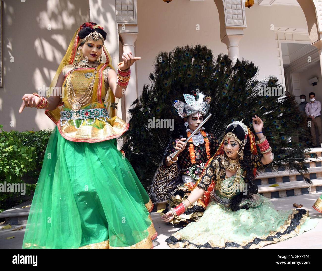 New Delhi, India. 13th Mar, 2022. The Bruj Tradional Folk Dancers ...