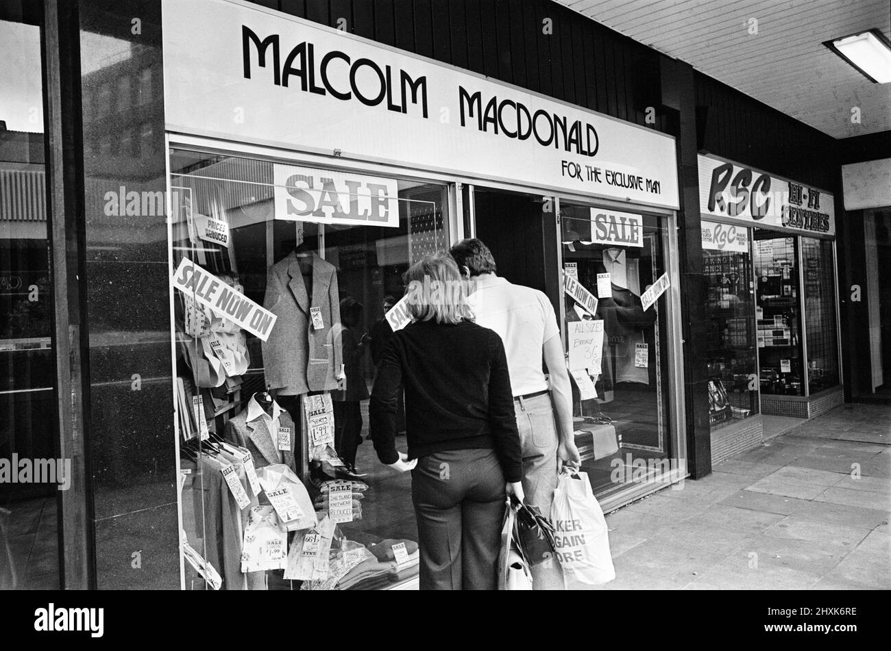 Clothes Shop owned by Malcolm MacDonald, Newcastle United Striker, located in Newgate Street