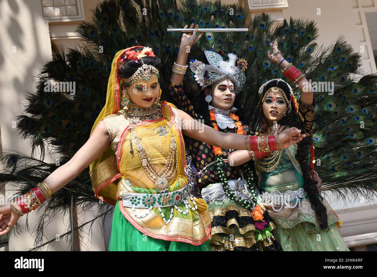 New Delhi, India. 13th Mar, 2022. The Bruj Tradional Folk Dancers ...