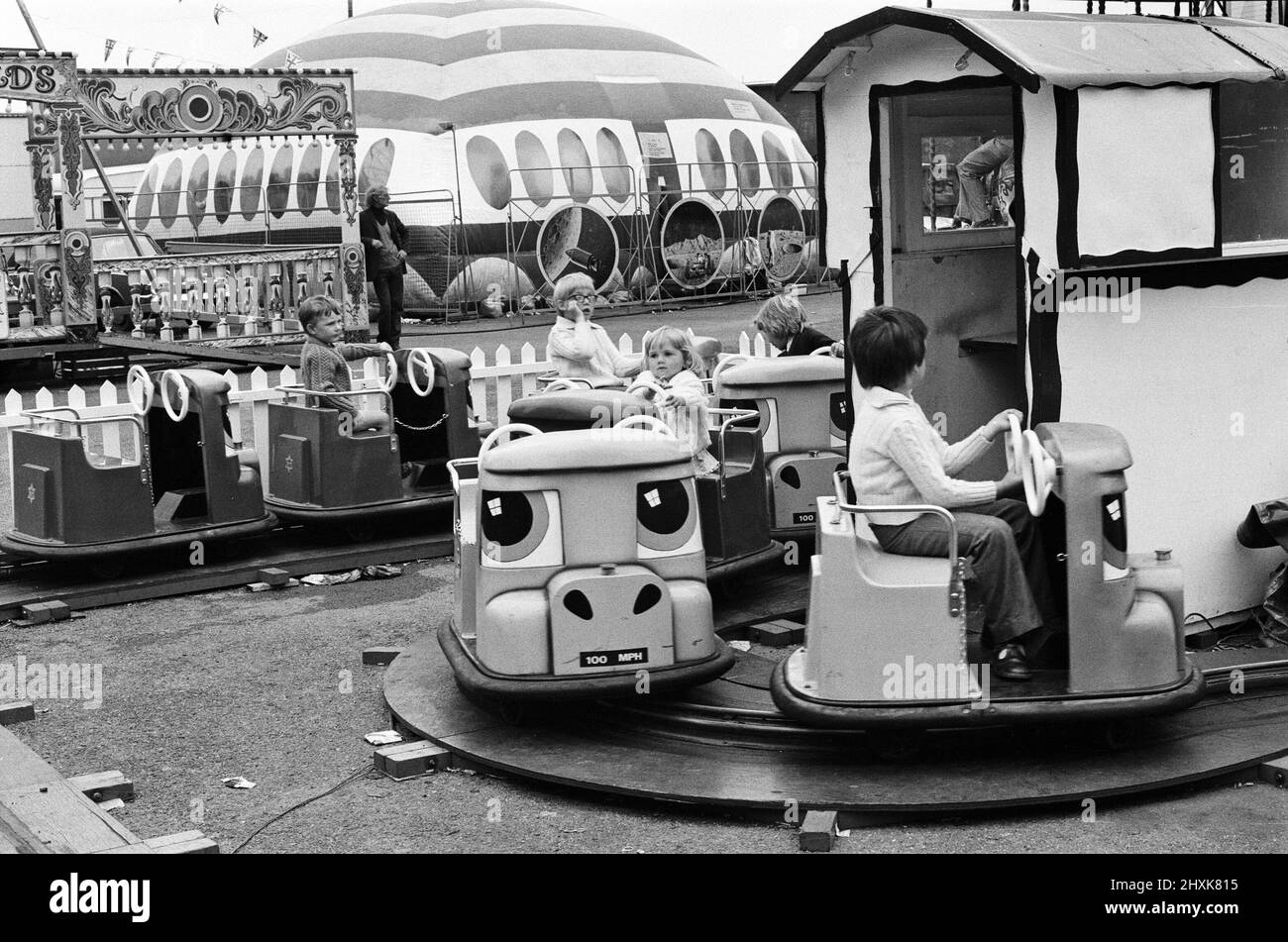 Fairground rides 1970s Black and White Stock Photos & Images - Alamy