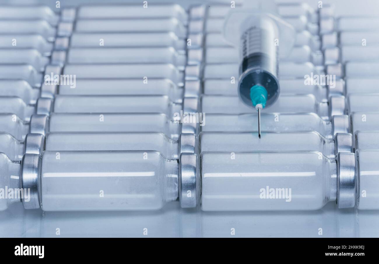 Zynapse Injection Medicine, Injection, vaccine and disposable syringe, drug concept ...