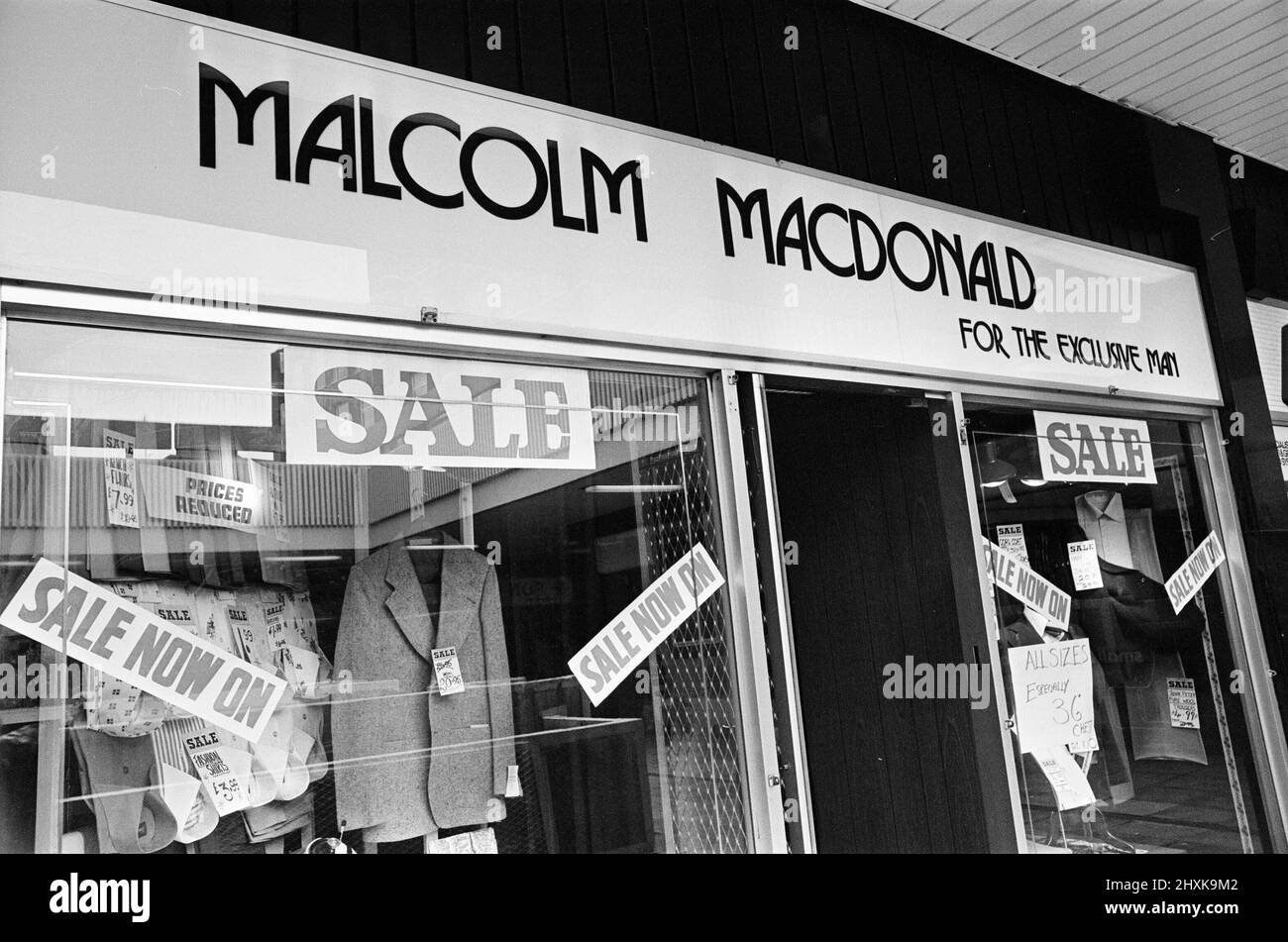 Clothes Shop owned by Malcolm MacDonald, Newcastle United Striker, located in Newgate Street