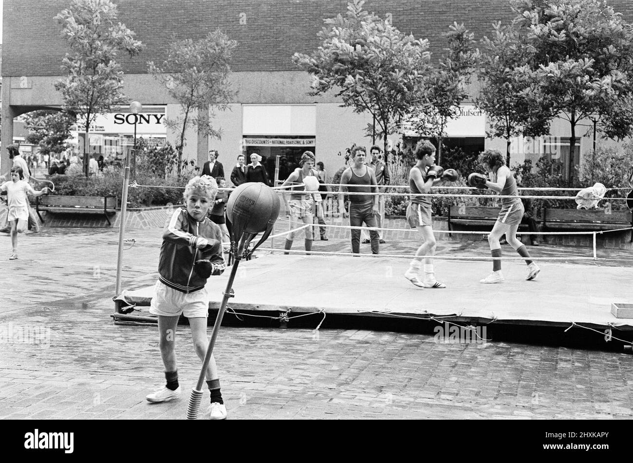 Boxing Club Display, Teesside, 1976 Stock Photo Alamy